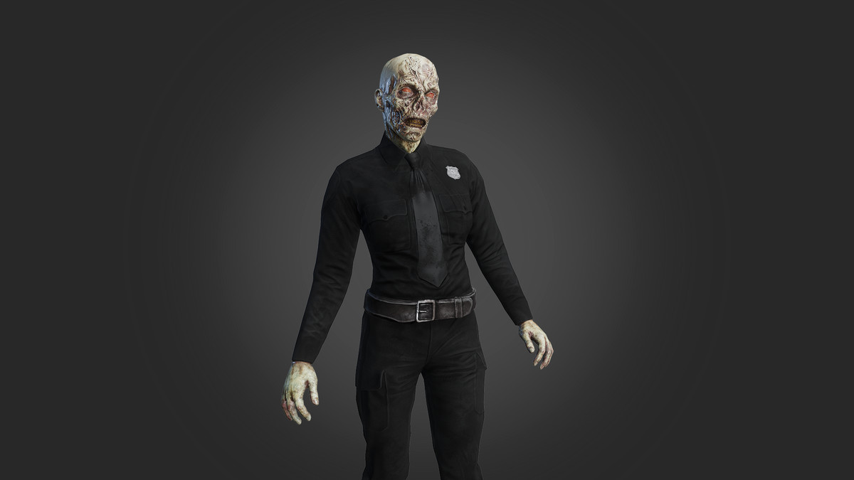 Zombie police girl