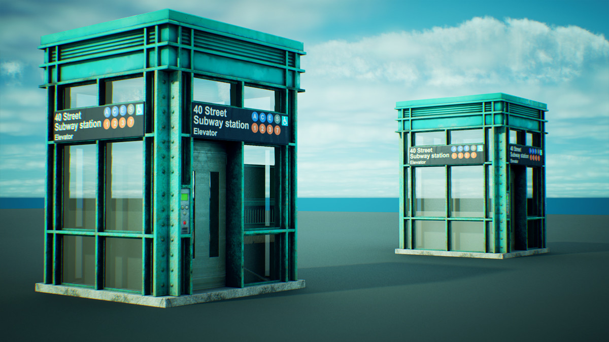 Subway Realm - Game-Ready NYC Metro Station