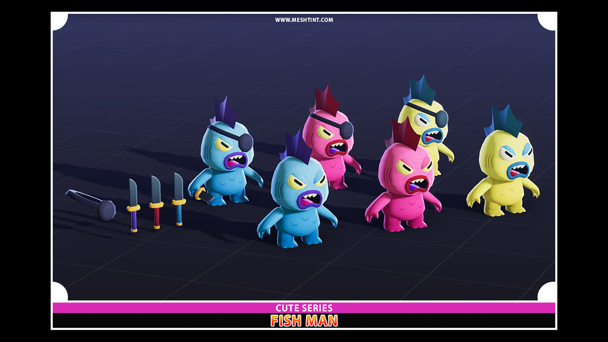 Monsters Ultimate Pack 10 Cute Pro Series