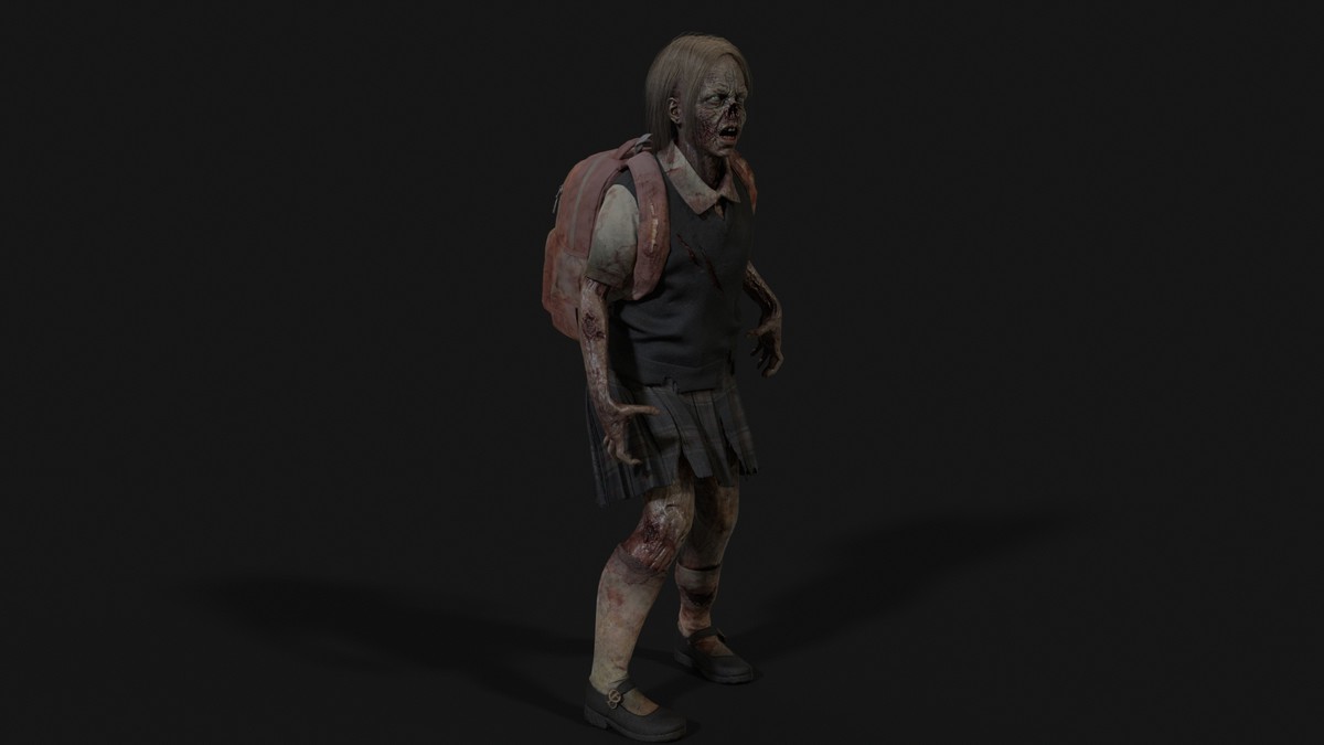 Gradeschooler Girl — American School Zombie Collection