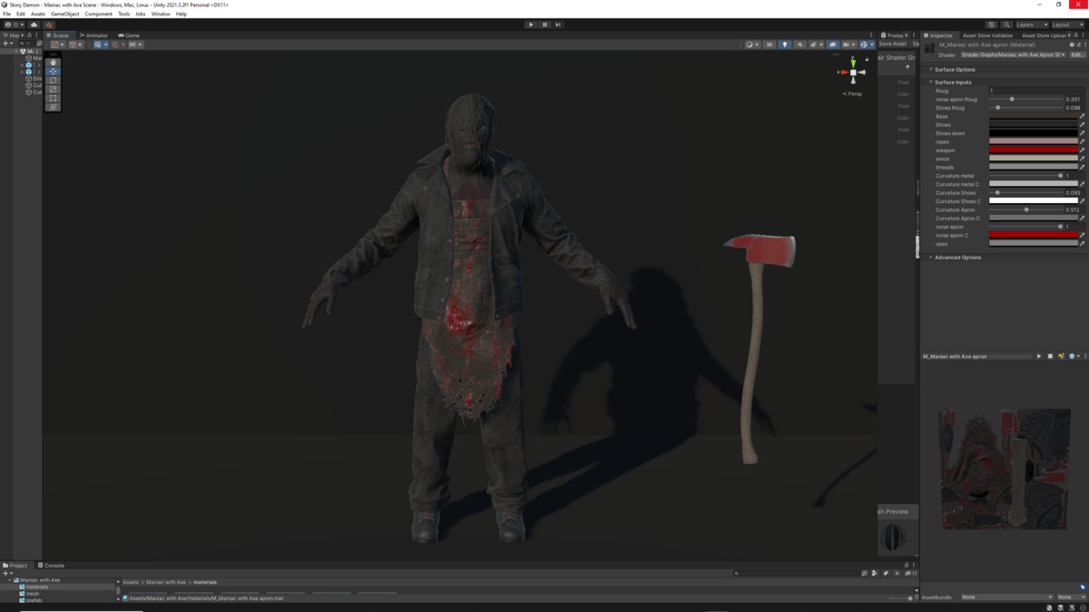 Maniac with Weapon Axe