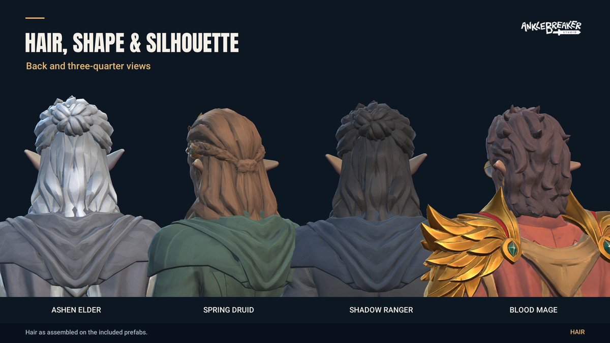Stylized Elves Characters - Facial & Body Rig