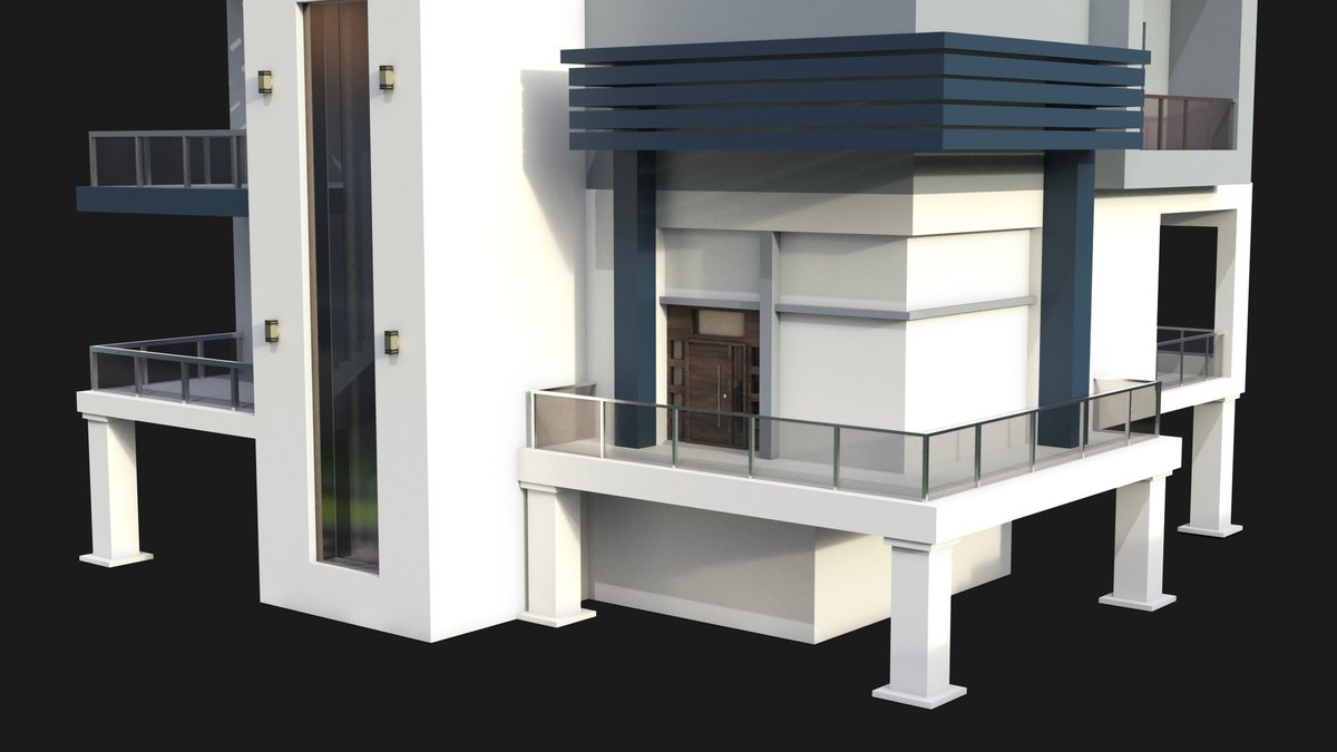 Modern House 02 URP HDRP Textures