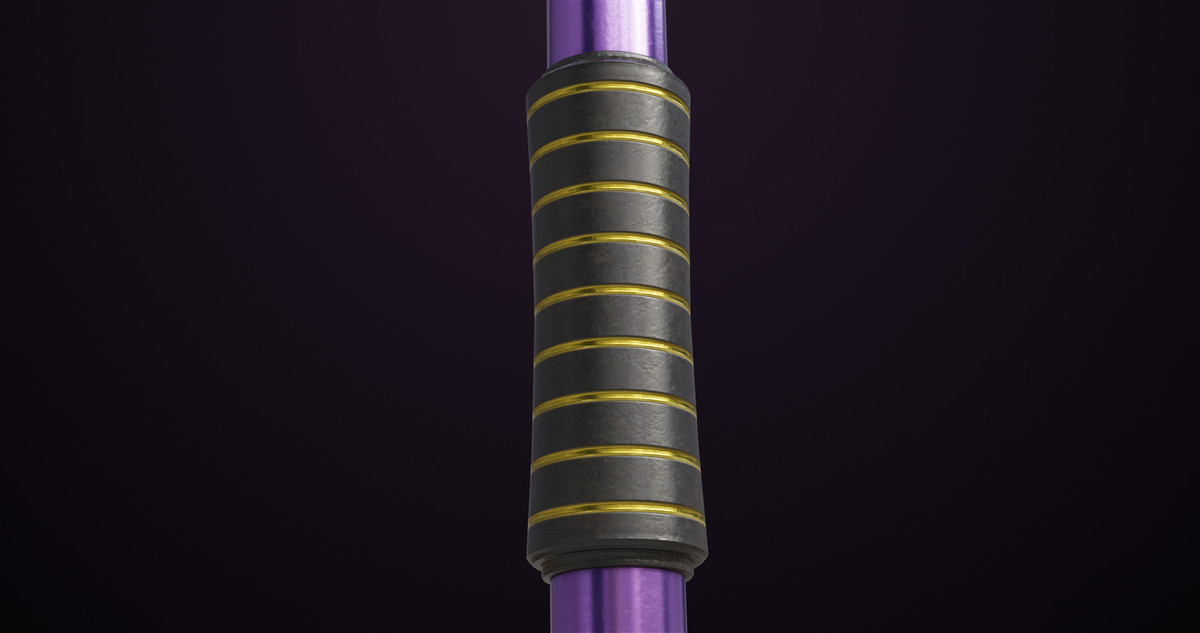 Battle Axe 06 Gold URP HDRP Textures