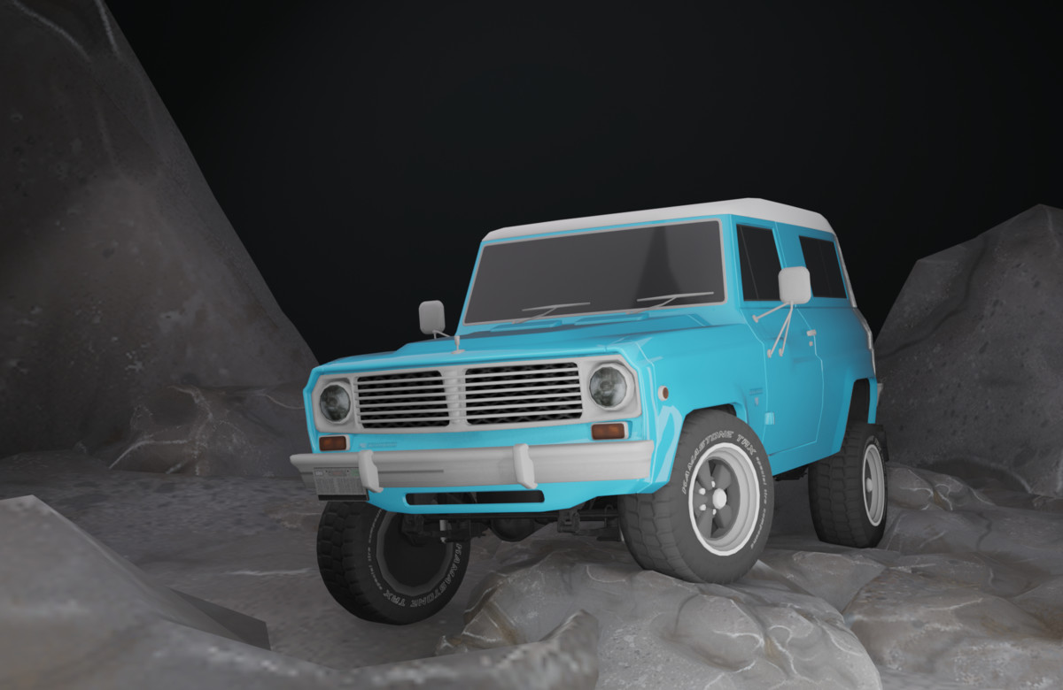 Simple Offroad Physics Controller - 4x4 Vehicle, Axle Suspension, Crawler