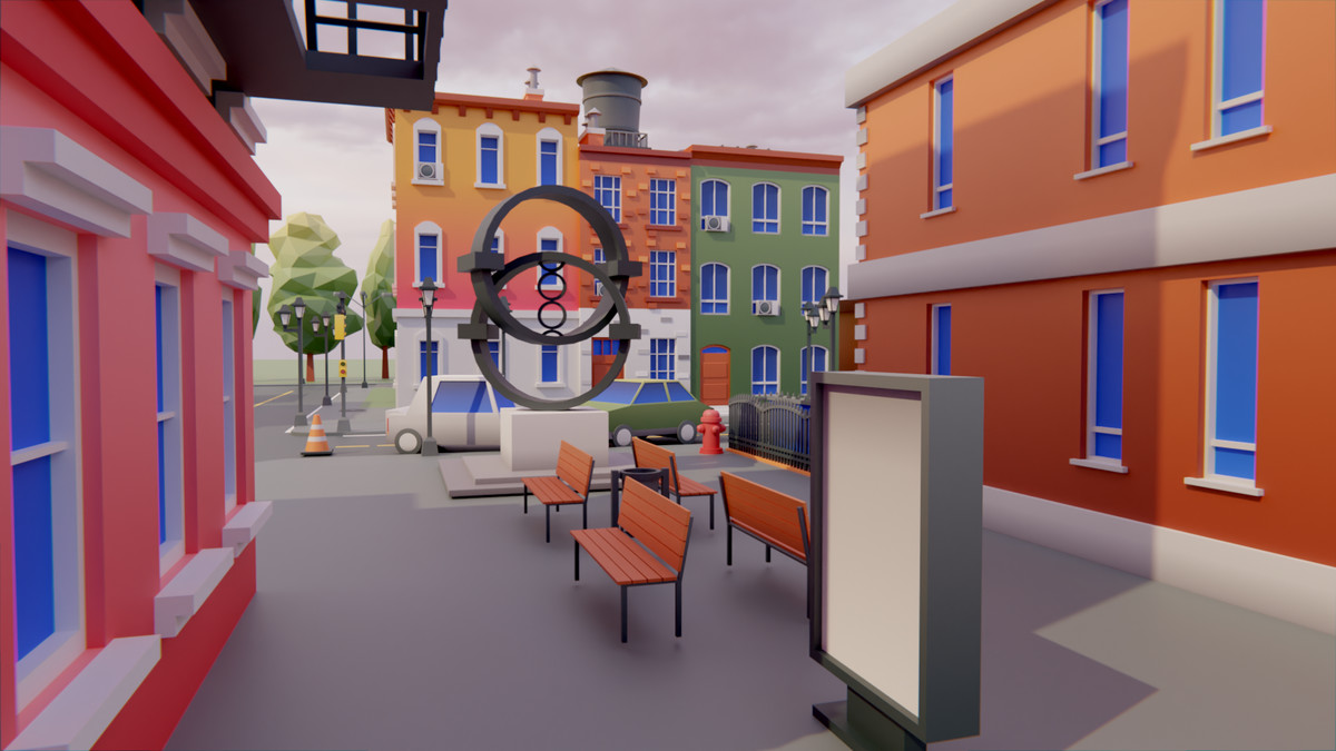Low Poly Town by IGS