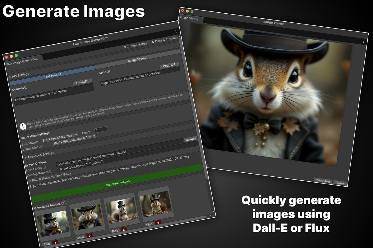 AI Tools • Voice, SFX, Images, Text • For ChatGPT, ElevenLabs, Flux + more