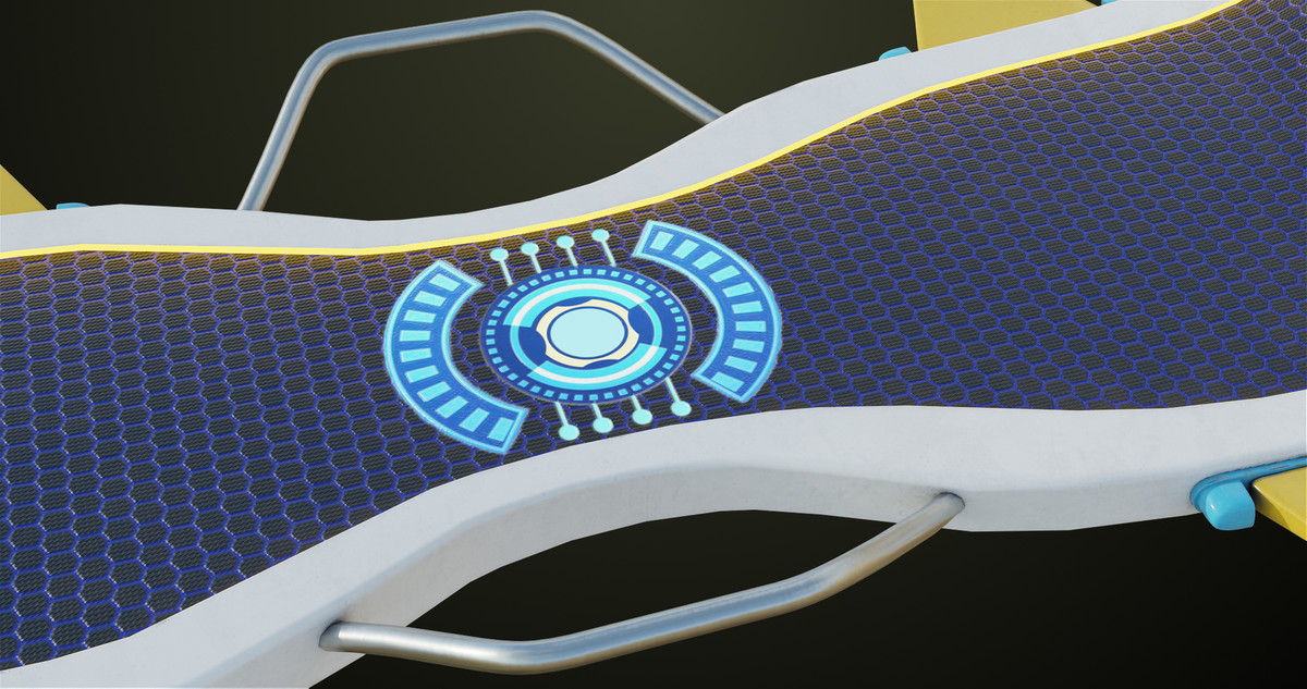 Sci Fi Hoverboard 7 URP HDRP Textures