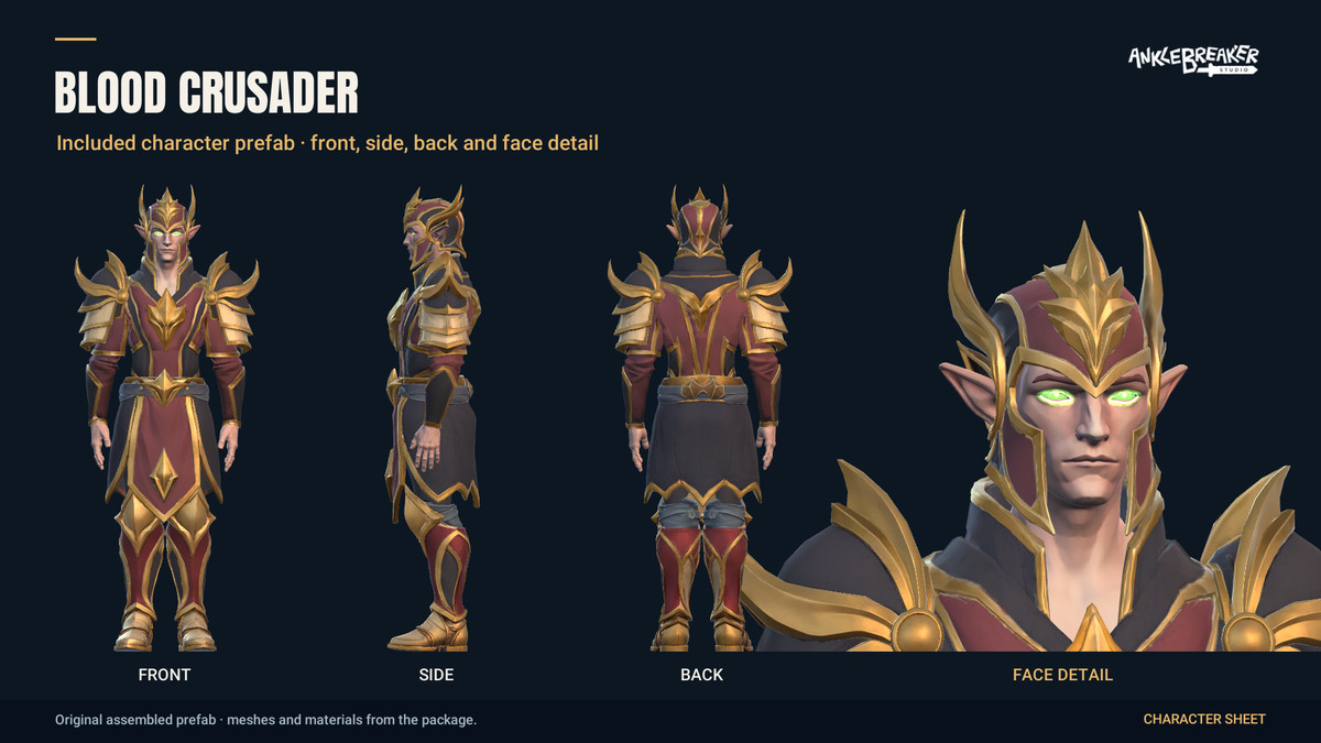 Stylized Elves Characters - Facial & Body Rig