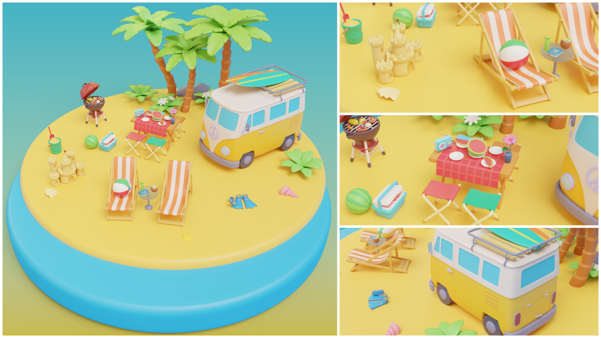 Cozy Summer Beach Pack