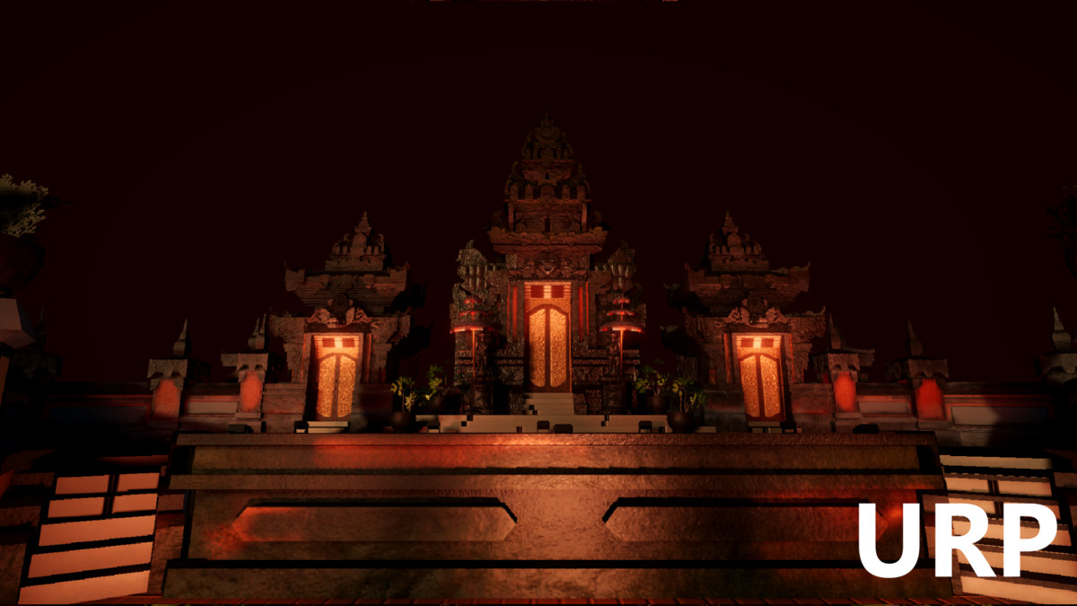 Virtual Balinese Theater Stage 3D Model