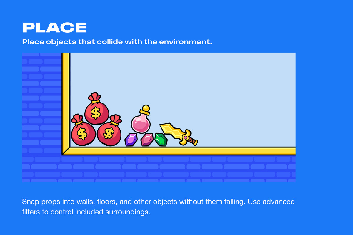 ProPlacer 2D - Editor Physics Placement Tool
