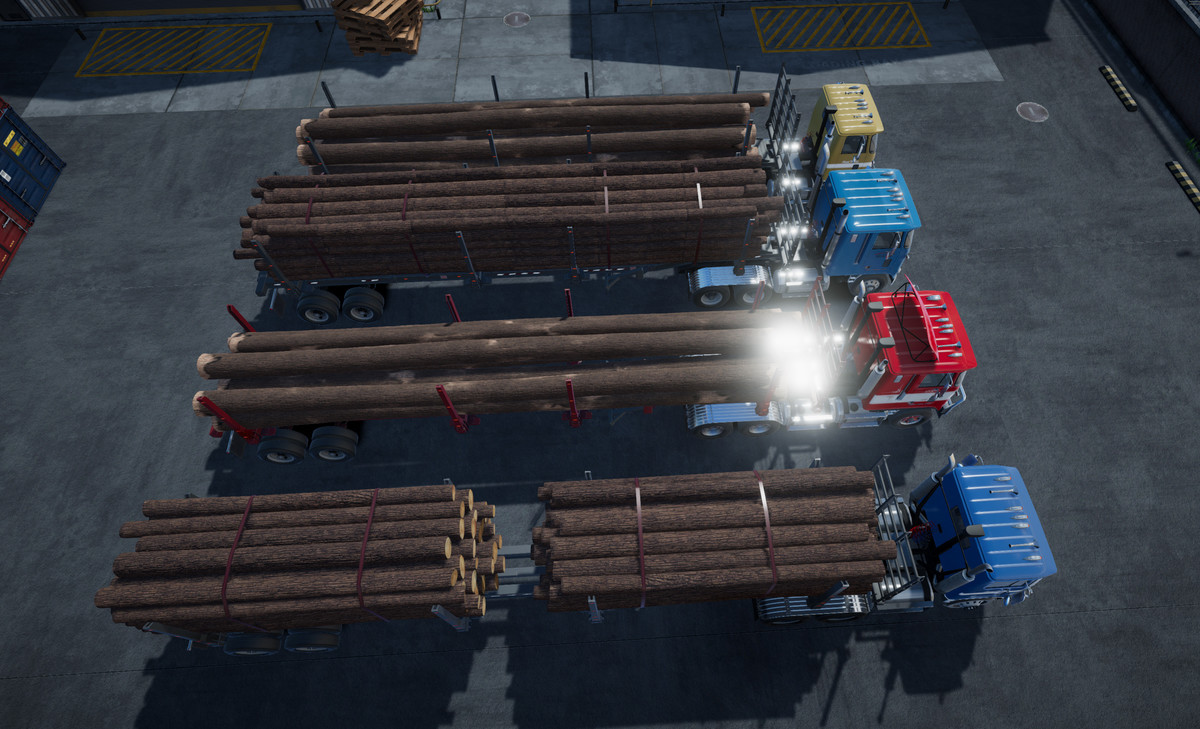 Cabover log truck