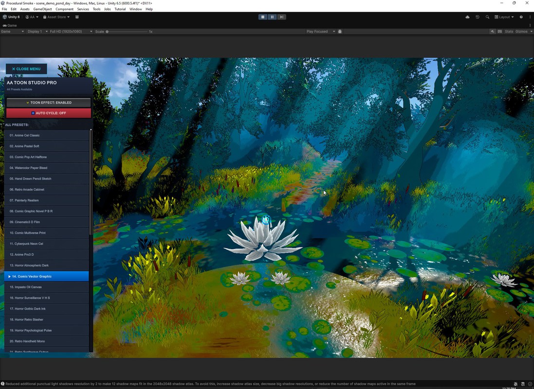 AA Toon Studio Pro — Stylized Post Processing & Toon Shader System