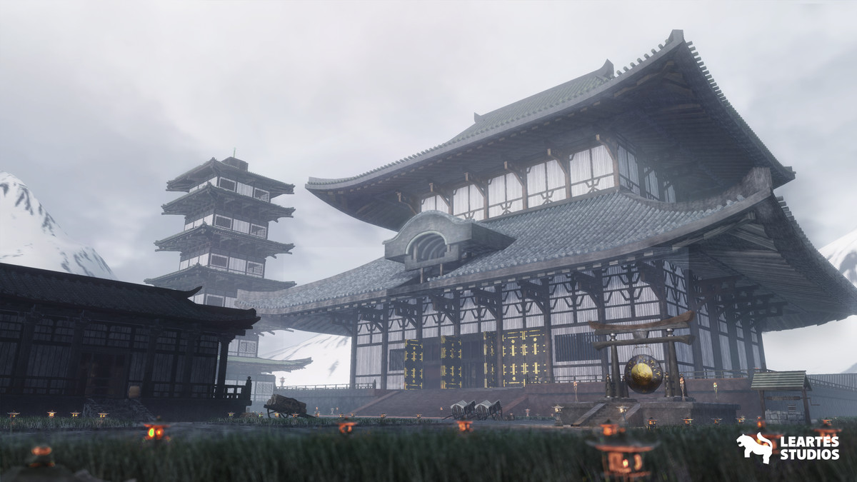 Japanese Temple Environment