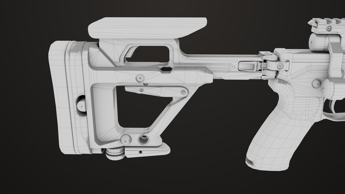 Sniper Rifle 04 Sandal URP HDRP Textures