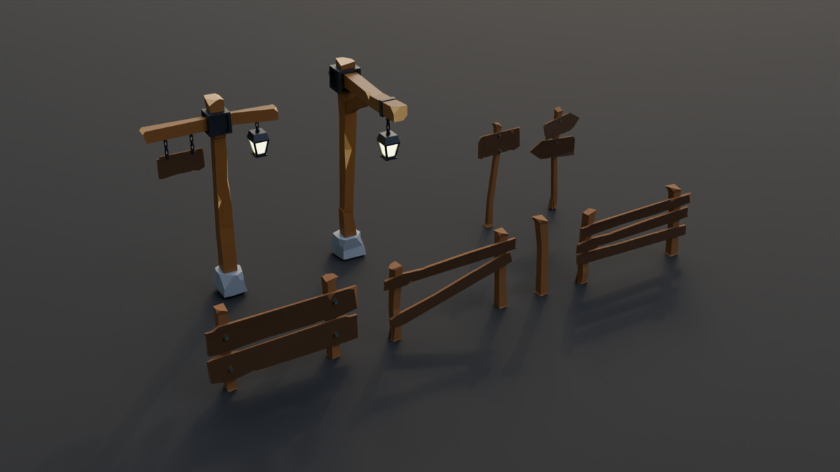 Low Poly Nature Pack -assets model