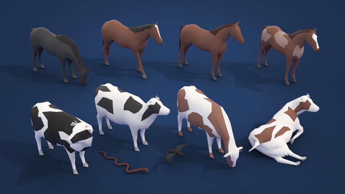 Wild West - Low Poly 3D Models Pack