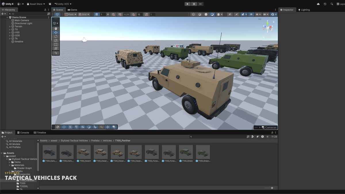 STYLIZED TACTICAL VEHICLES - FULL PACK