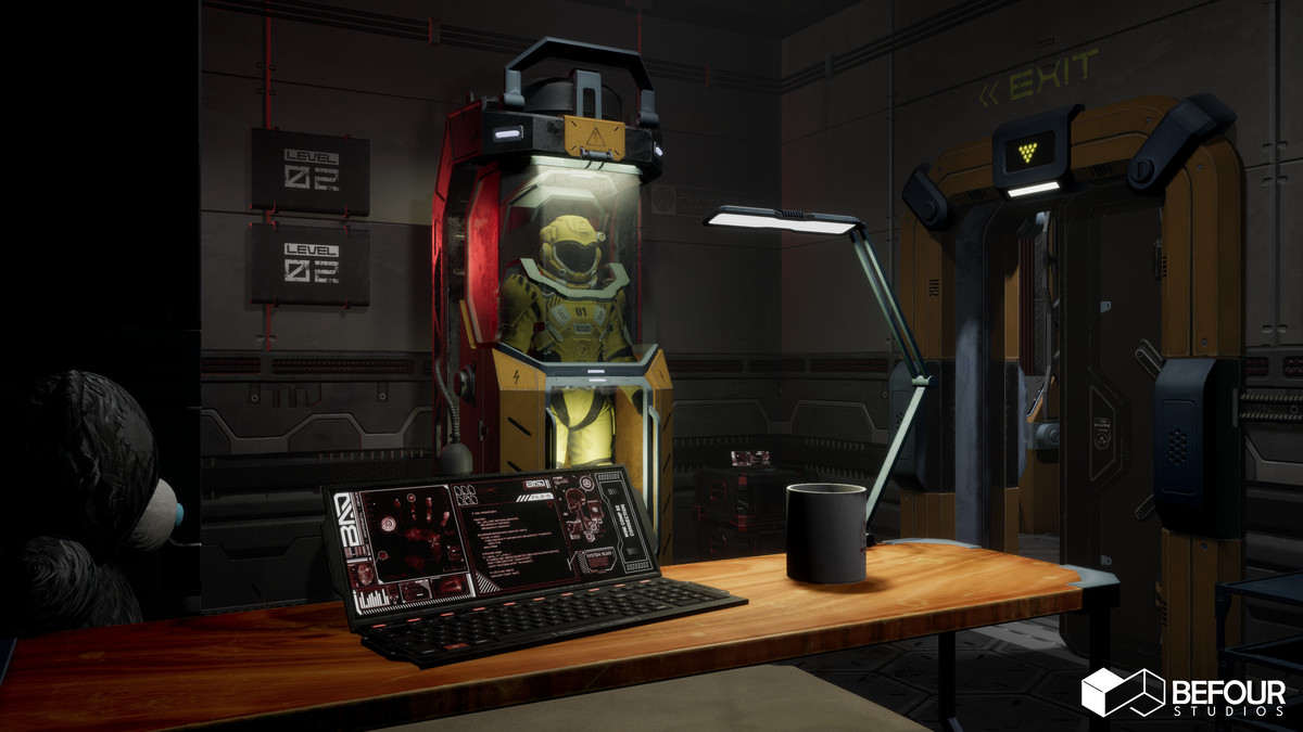 SciFi Engineer's Room Environment