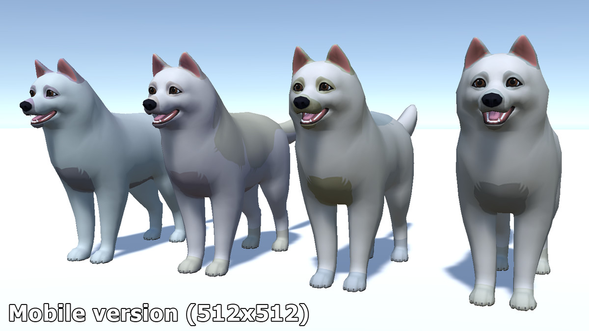 Cartoon Dog - Samoyed