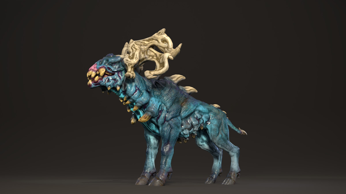Bonehorn deer