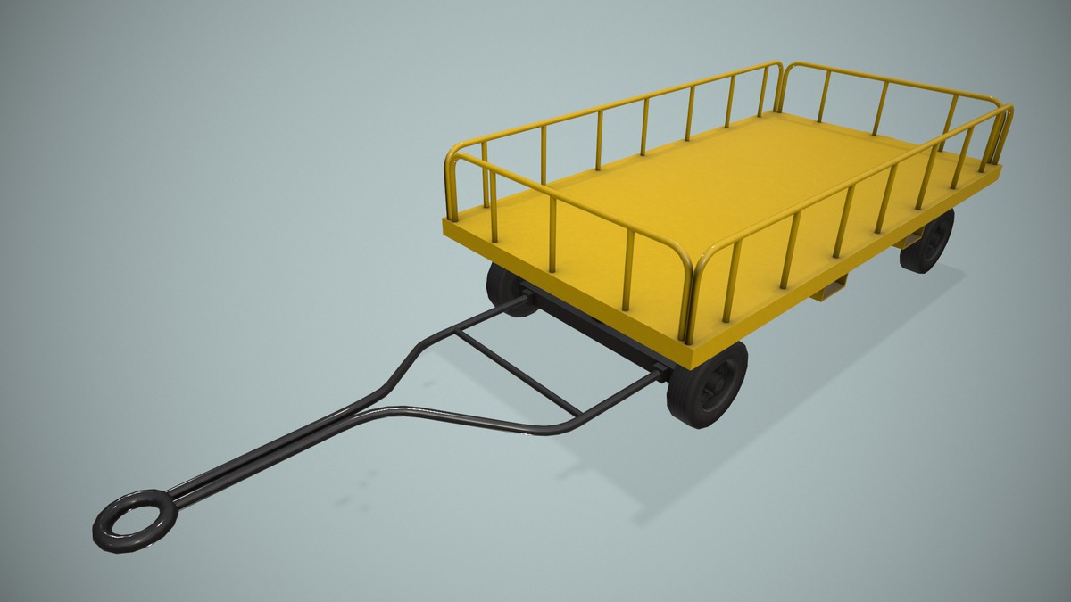 Airport Baggage Cart (440)