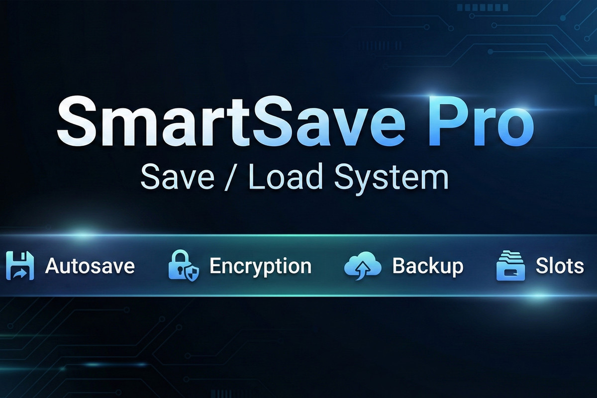 SmartSave Pro – Advanced Save & Load System (Autosave, Encryption)