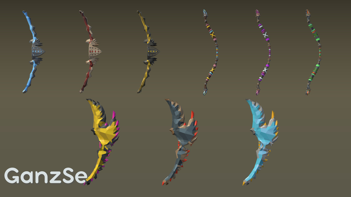 GanzSe FREE Weapons - Fantasy Low Poly Pack