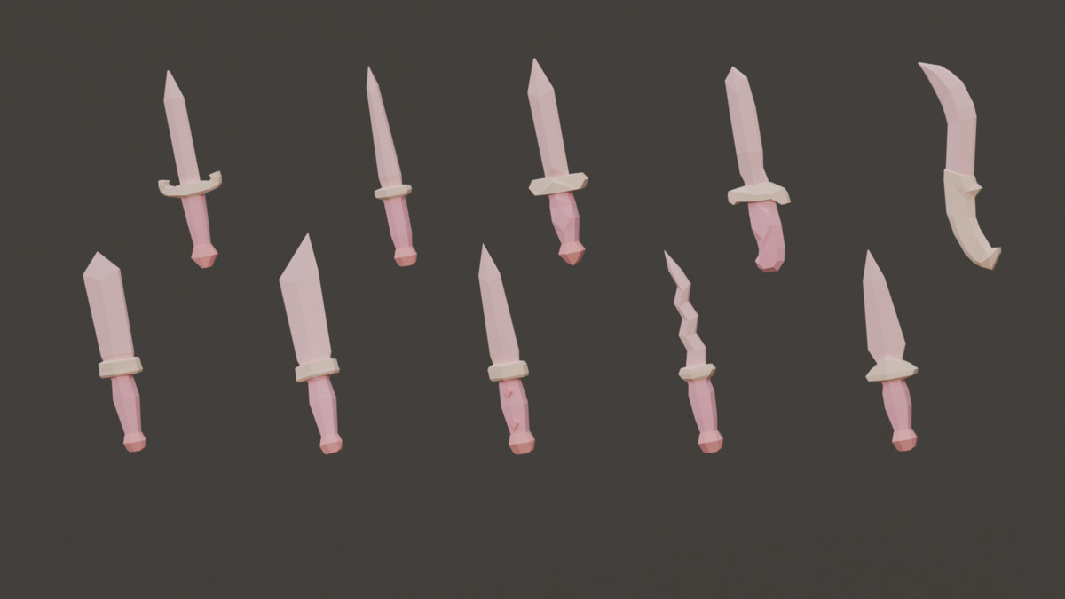 Fantasy Melee Weapons - Low Poly Pack