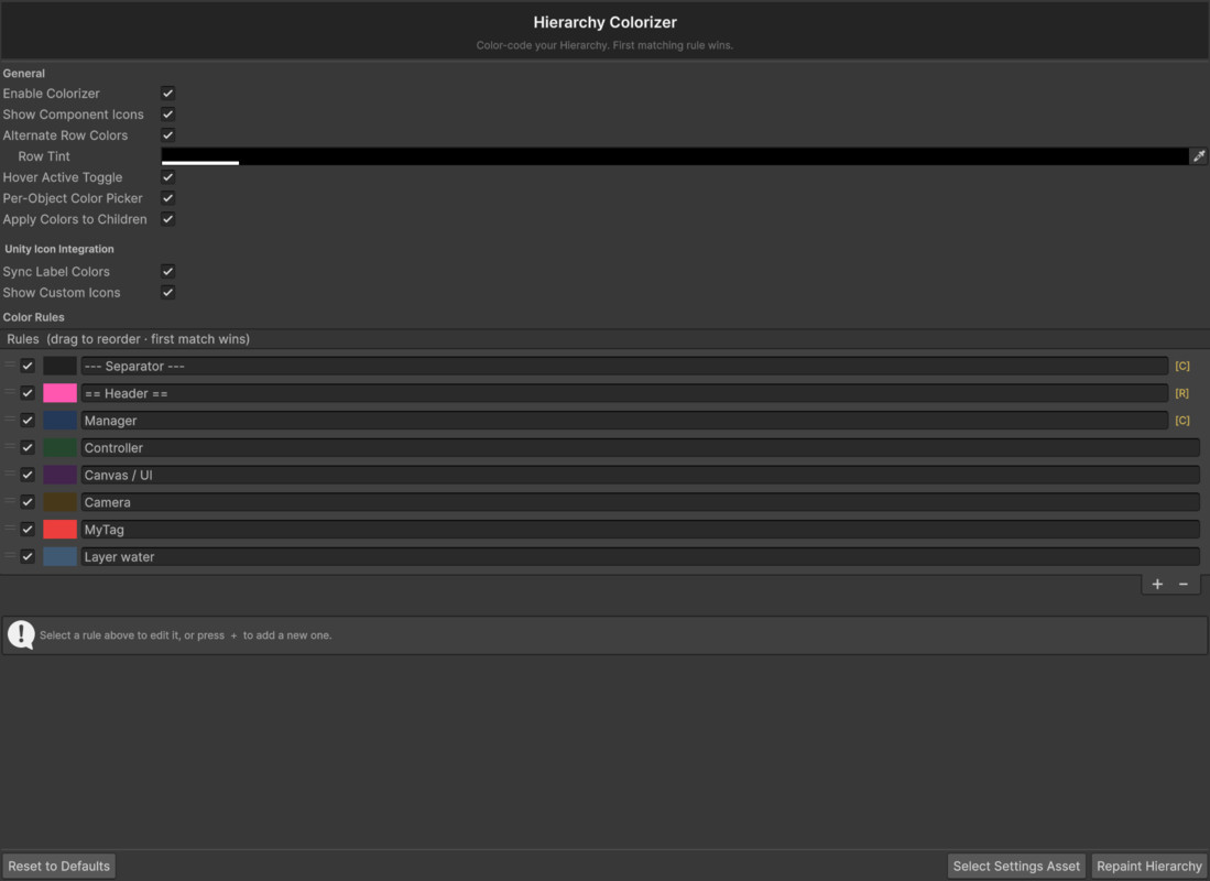 Hierarchy Colorizer