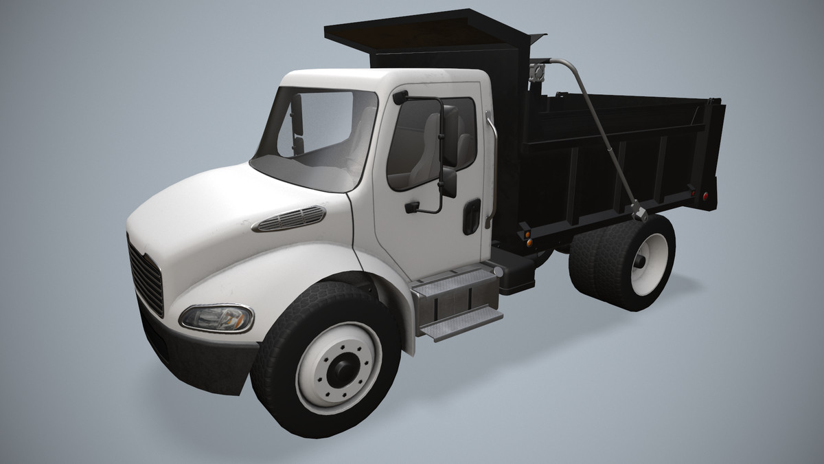 White Dump Truck (330)