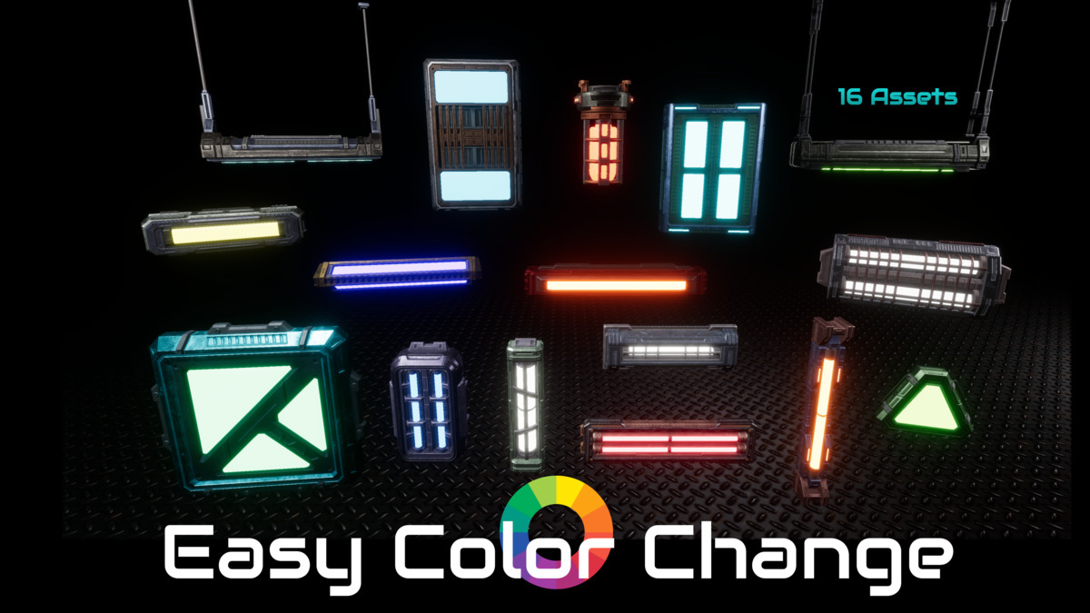 Sci-fi Lights Props Pack