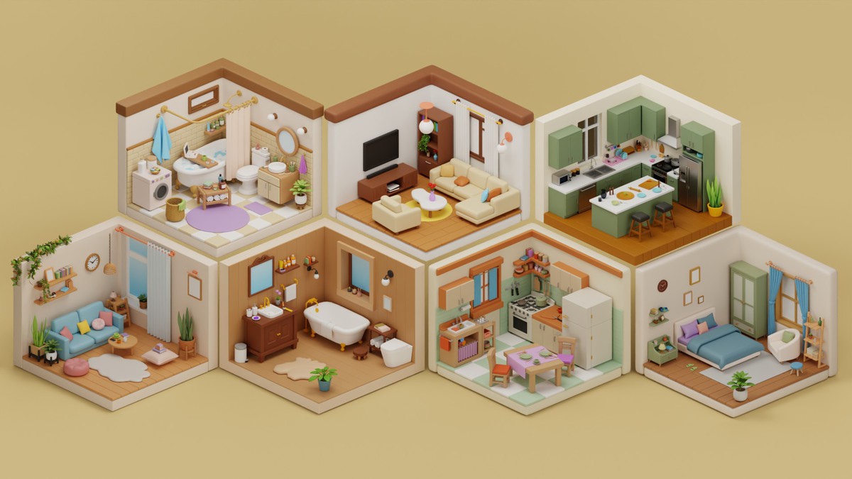 Cozy Room Props Plus Bundle - Interior Props & Modular Parts