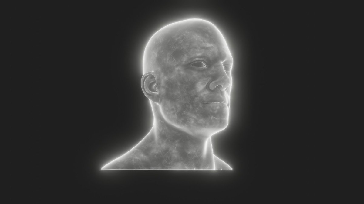 Ghostly Male Female Heads 3D Model Pack - Animated, Blend Shapes