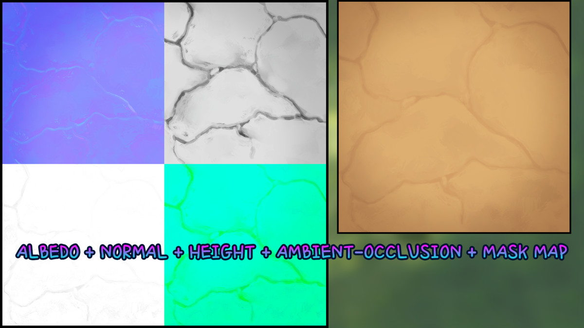 Handpainted Grass & Ground Textures Pro | Terrain Tool | URP HDRP