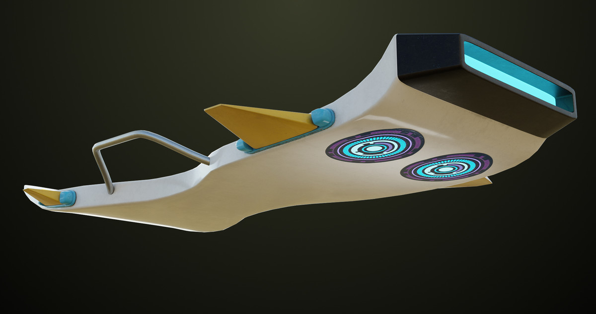 Sci Fi Hoverboard 7 URP HDRP Textures