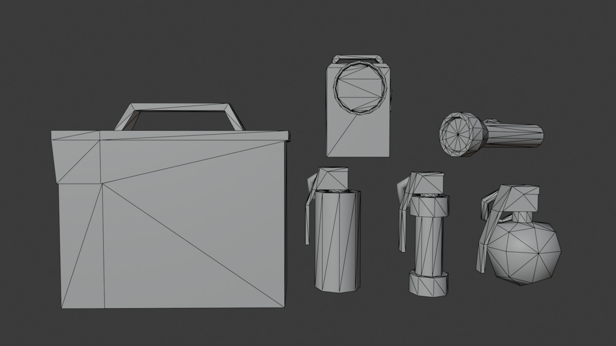 PSX Supplies Pack – 46 Lowpoly Supplies Props