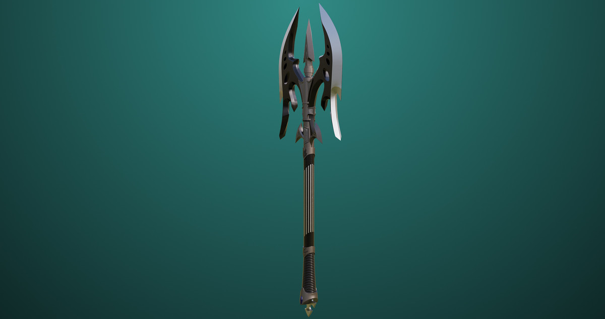 Battle Axe 01 Silver URP HDRP Textures