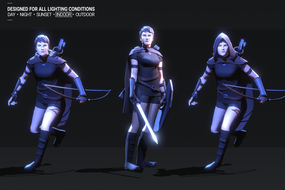 Polyquest Heroes: Warrior I Huntress