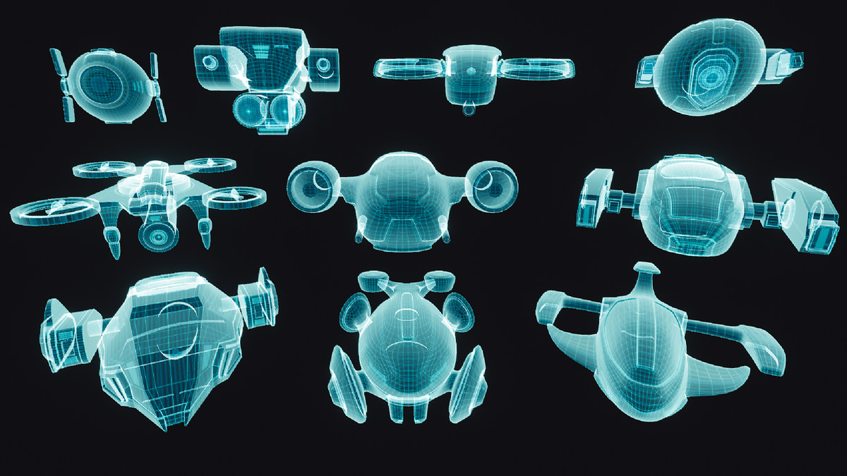 Sci-Fi Battle Drones