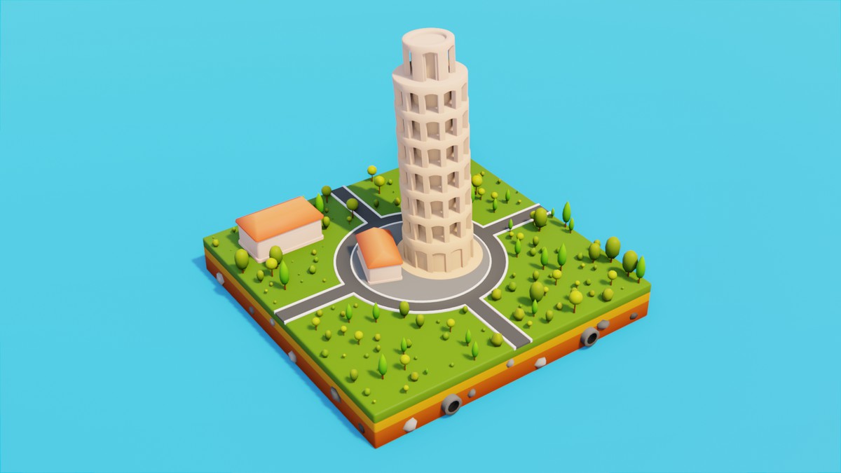 Low Poly European LandMarks by IGS