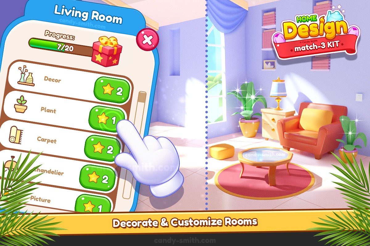 Match-3 Kit: Home Design