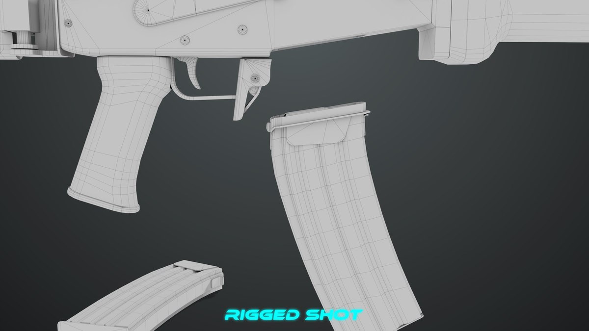 Machine Gun 13 Metal URP HDRP Textures