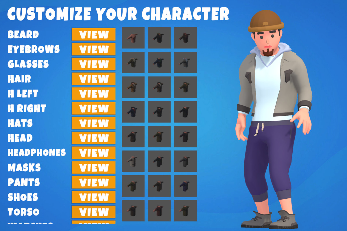 Customizable 3D City Characters Bundle
