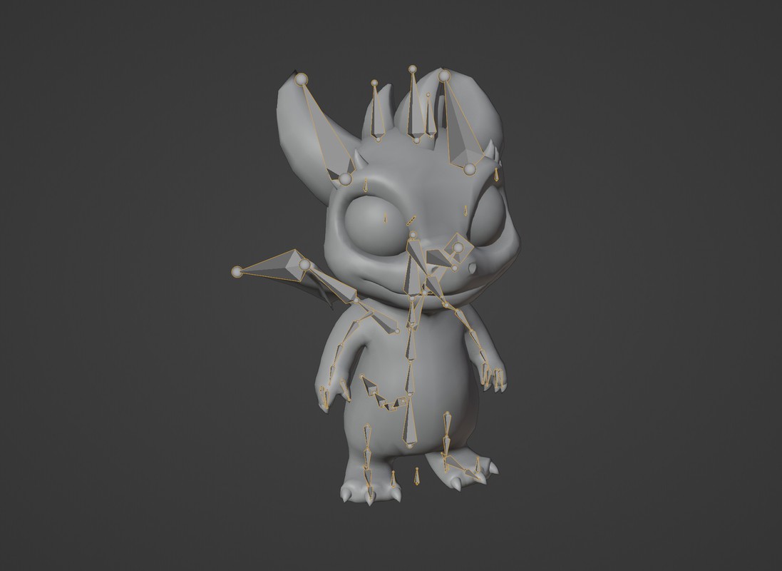 Cartoon Baby Dragons 3D Model with 5 Music Tracks & 36 Sound Effects