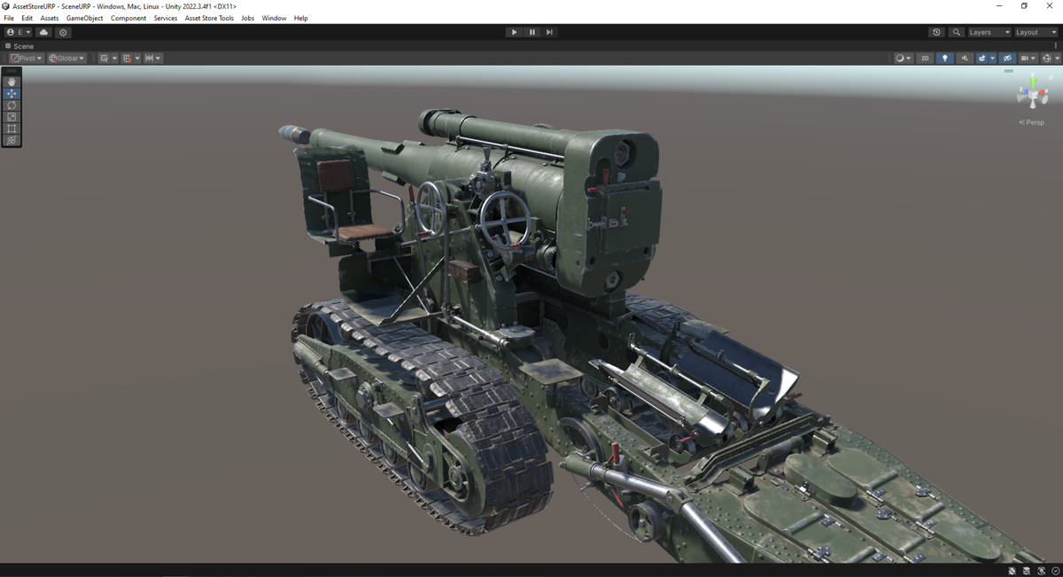 Rigged B-4 Howitzer WW2