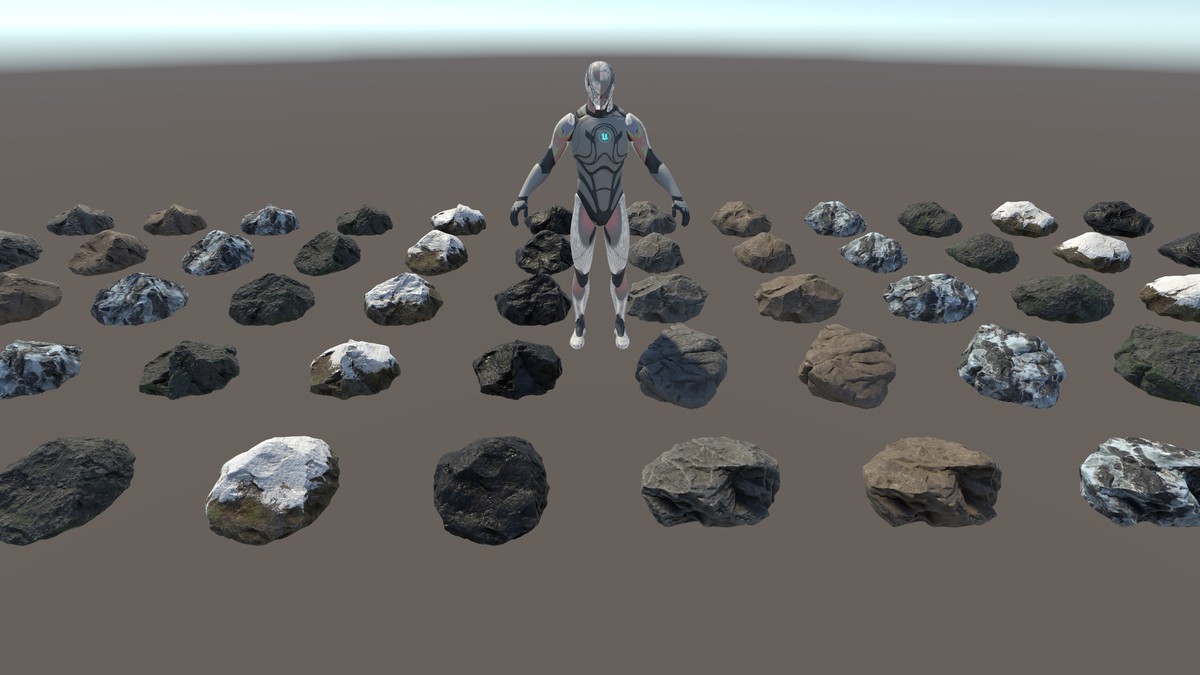 Realistic Rock Pack - Large Rocks Set B
