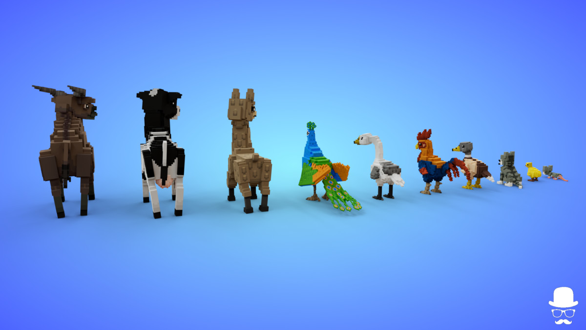 Voxel Farm Animals Pack 2