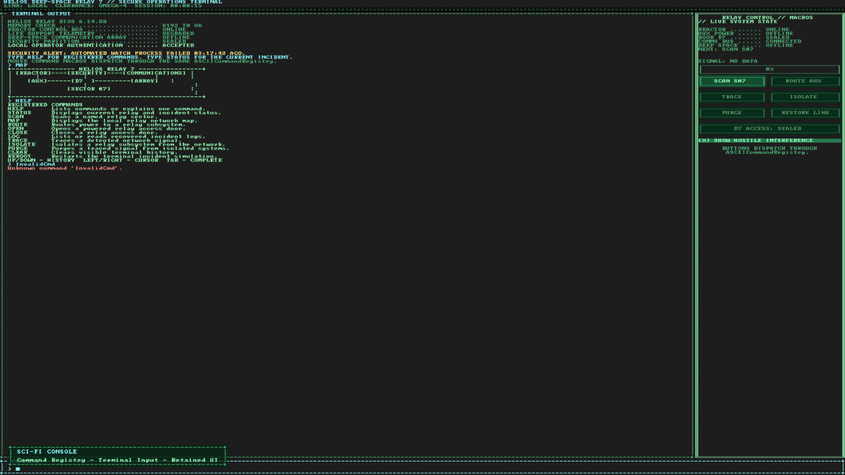 ASCII Game Engine